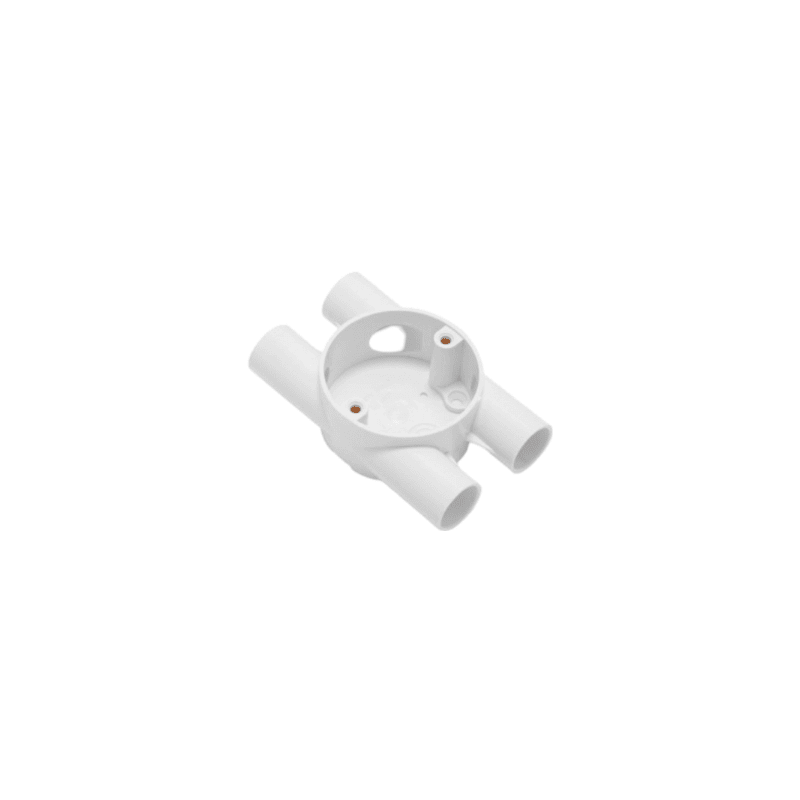 UNIVOLT CB20/4-HWH TWIN THROUGH WAY 20mm WHITE