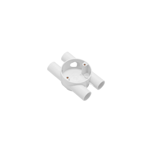 UNIVOLT CB20/4-HWH TWIN THROUGH WAY 20mm WHITE