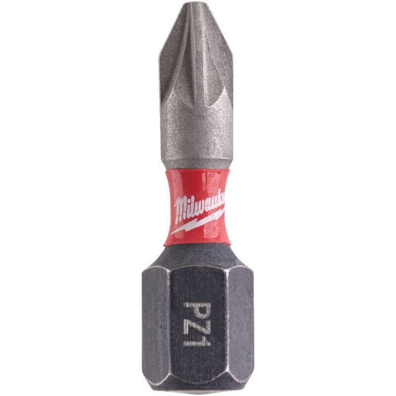 MILWAUKEE 4932472038 SHOCKWAVE POZIDRIVE SCREWDRIVER BITS Pz1 X 25mm (PACK 2)