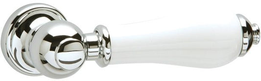 HERITAGE CPC00 TRADITIONAL CISTERN LEVER WHITE CHROME