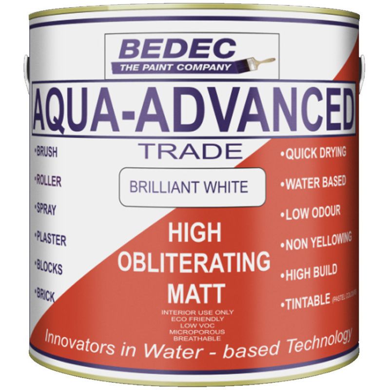 BEDEC HIGH OBLITERATING MATT 2.5l BRILLIANT WHITE BEDE2VH0002/40