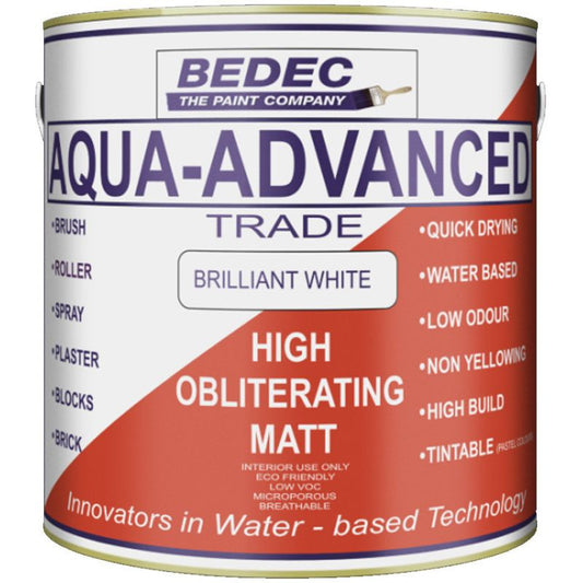 BEDEC HIGH OBLITERATING MATT 2.5l BRILLIANT WHITE BEDE2VH0002/40