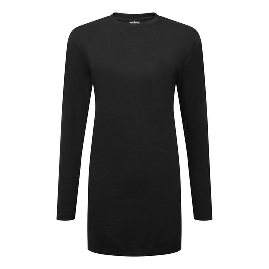 Women's Cotton Modesty T-Shirt L/S, L, R, Black