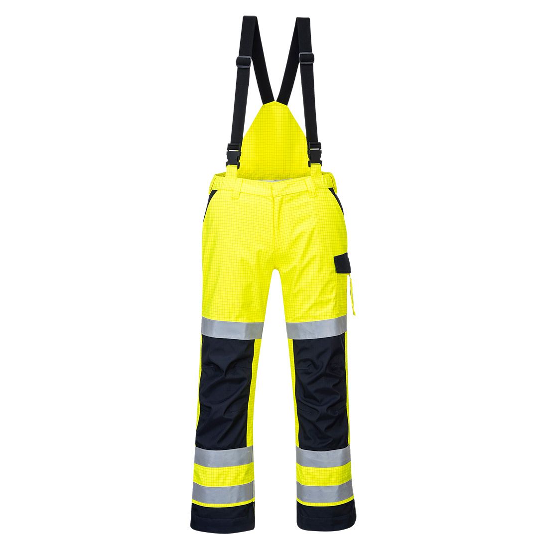 Modaflame Rain Multi Norm Arc Trousers, L, R, Yellow/Navy