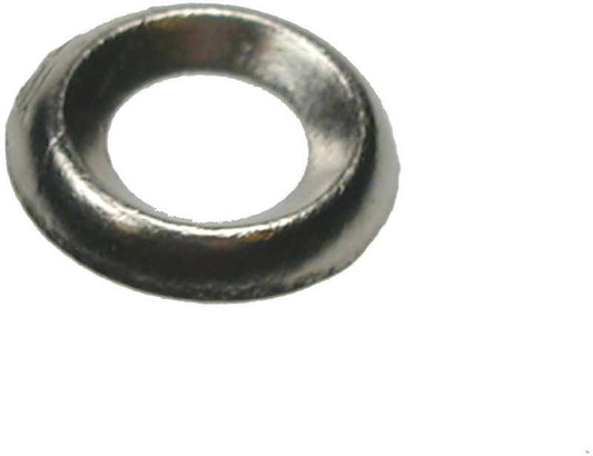 UNIFIX 7 - 8 GAUGE NICKEL PLATED BRASS SURFACE SCREW CUPS (PACK 50) UB2042