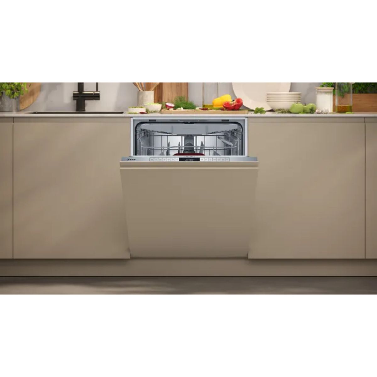 NEFF S155HVX00G N50 FULLY INTEGRATED BACKLIT BUTTONS DISHWASHER 600mm STAINLESS STEEL