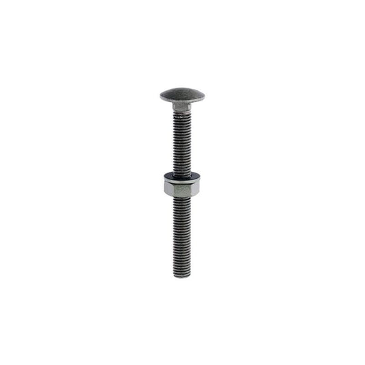 TIMCO EXTERIOR CARRIAGE BOLTS M10 x 100mm (PACK 10) GREEN 10100INCB
