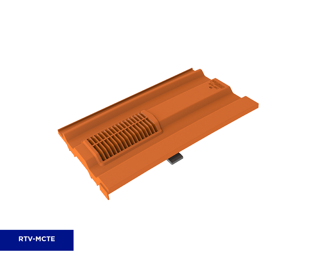 TIMLOC MINI CASTELLATED ROOF TILE VENT TERRACOTTA RTV-MCTE