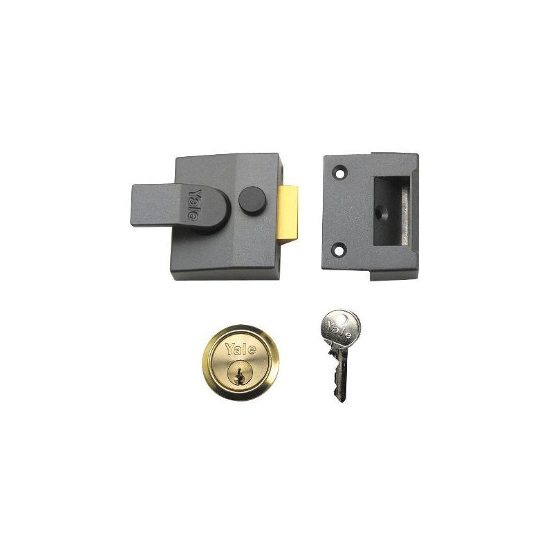 YALE N/STYLE DBL/LKG NIGHTLATCH P-85-DMG-SC-40