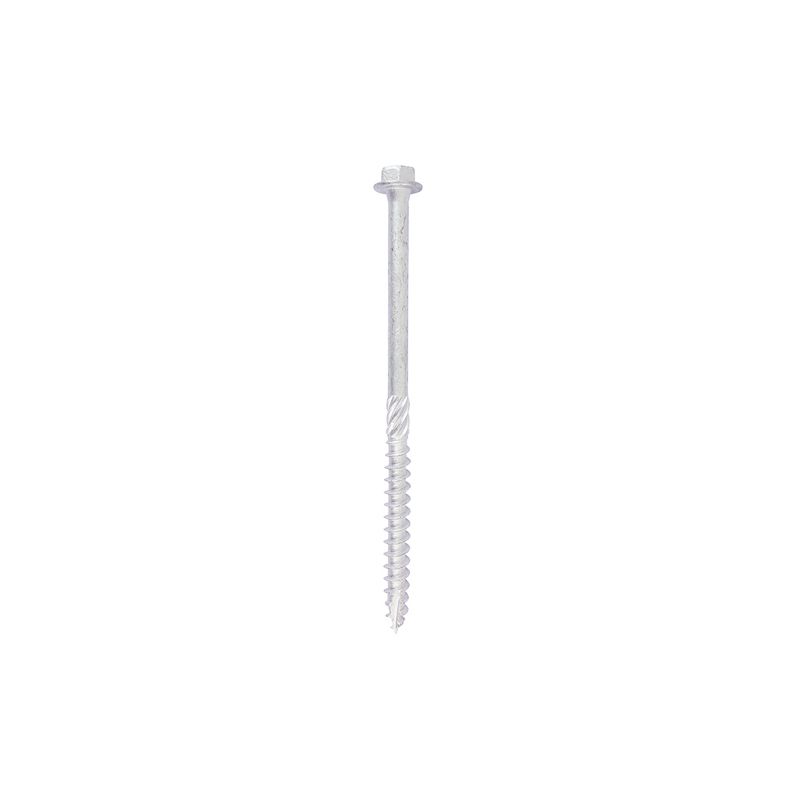 TIMCO INDEX SCREW HEX 8 x 100mm SILVER (PACK 10) 8100INI