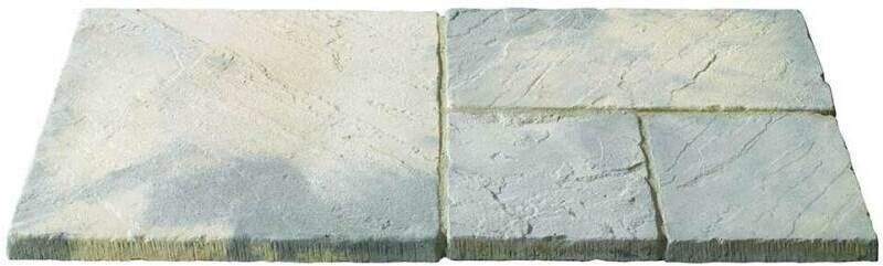BRETT BRONTE PAVING 450 x 450 x 32mm WEATHERED BUFF BR0332WB (HGBB ONLY)