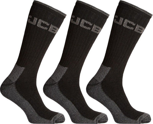 JCB JCBX000108 HEAVY DUTY WORKMANS SOCKS 3PK SIZE 6-11