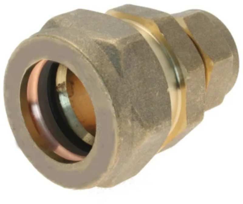 EMBRASS LEAD COUPLER 1/2" 6lb LEAD x 15mm 326210