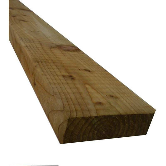 BSW 47 x 150mm x 4.8m SAWN GREEN TREATED HOMEGROWN TIMBER C16 EASED EDGE <45x145> FSC