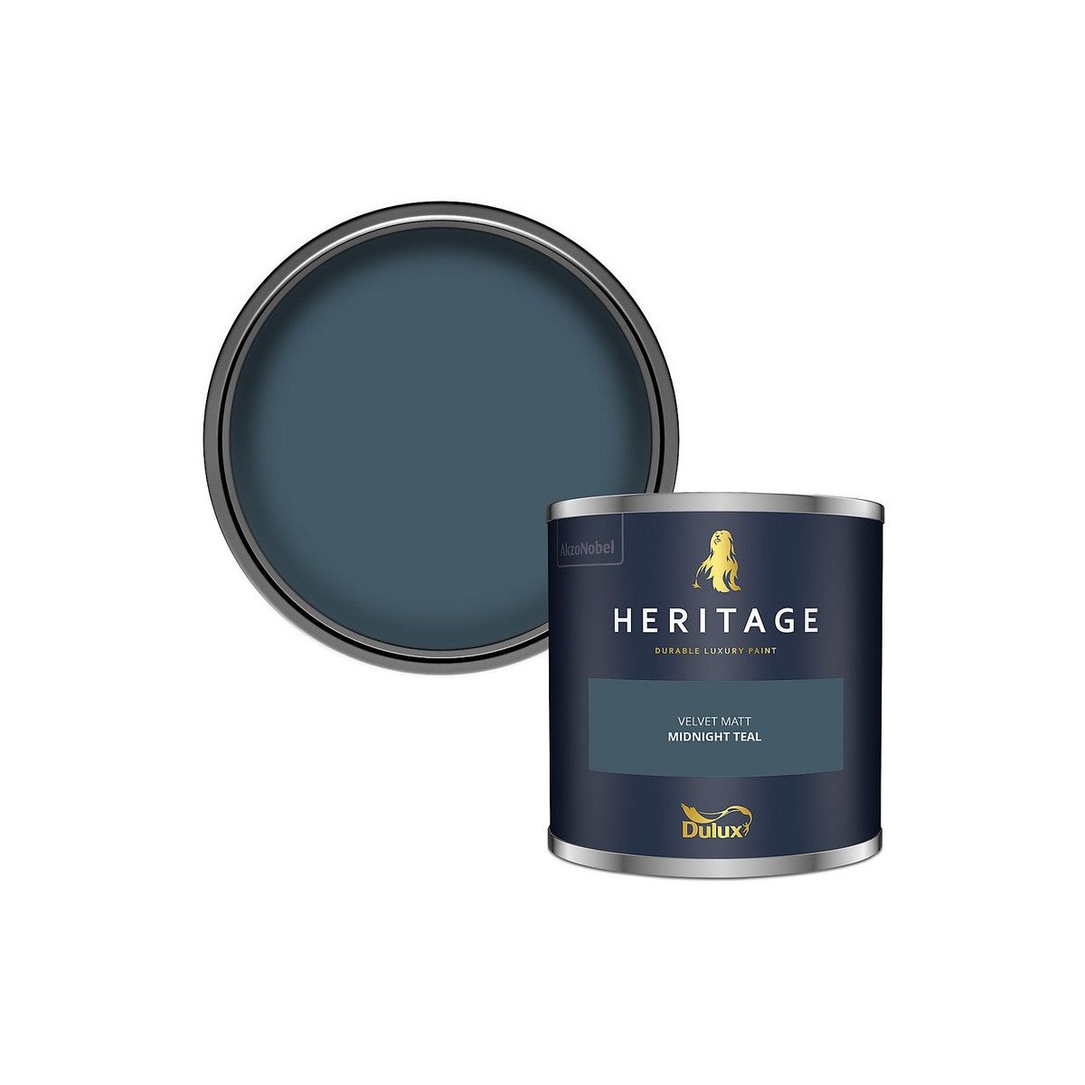 DULUX TRADE HERITAGE TESTER POT 125ml MIDNIGHT TEAL 5381220