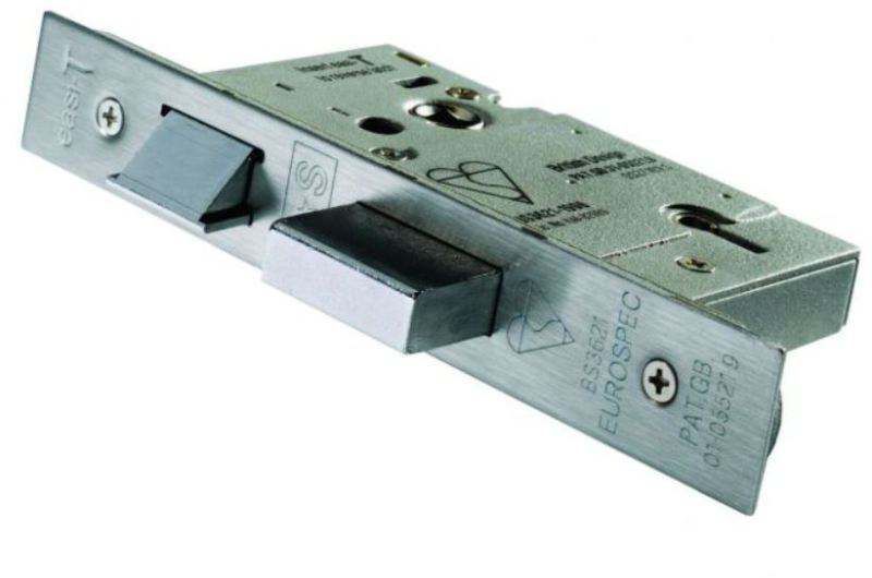 SATIN STAINLESS 64mm EASI T 5 LEVER DEADLOCK BS3621 LDB5525SSS/BP