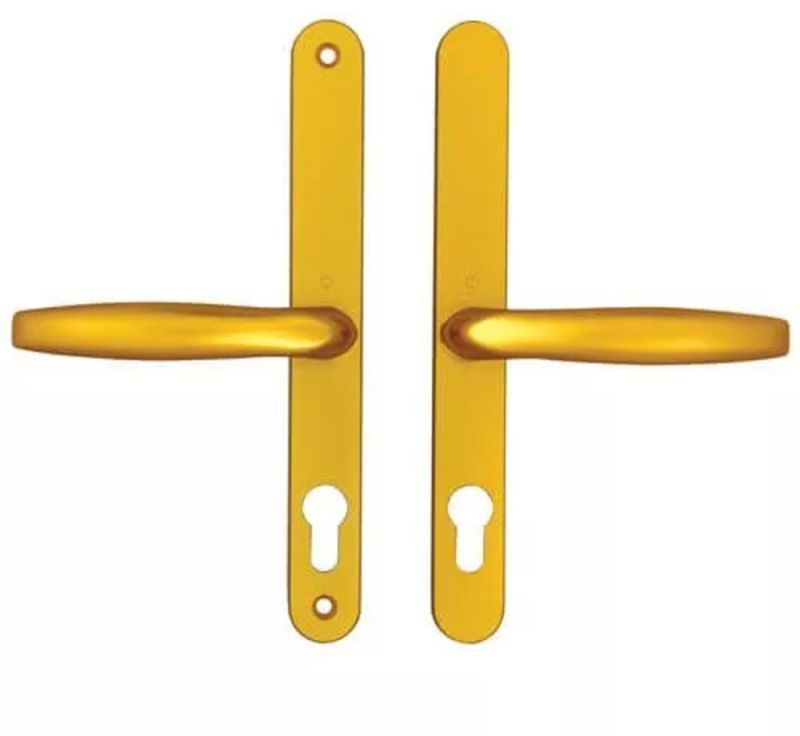 DUFFELLS HOPPE/FULLEX LEVER UPVC DOOR HANDLES 68mm PZ 215mm SCREW CENTRE GOLD SL97LLG