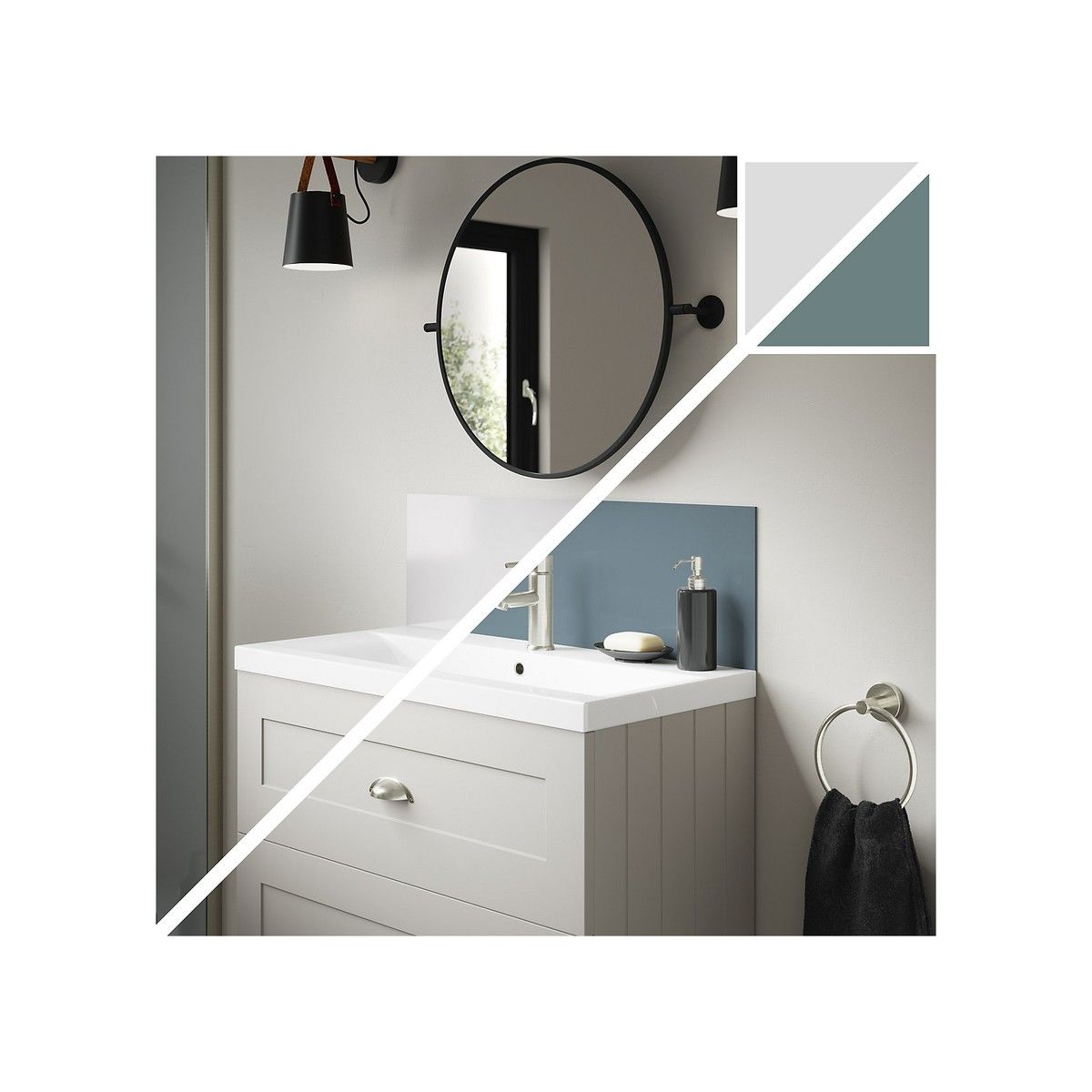 WETWALL ALLOY UPSTAND 4 x 250 x 800mm GLACIER WHITE/NEPTUNE SWA-GWNB-800X250X4