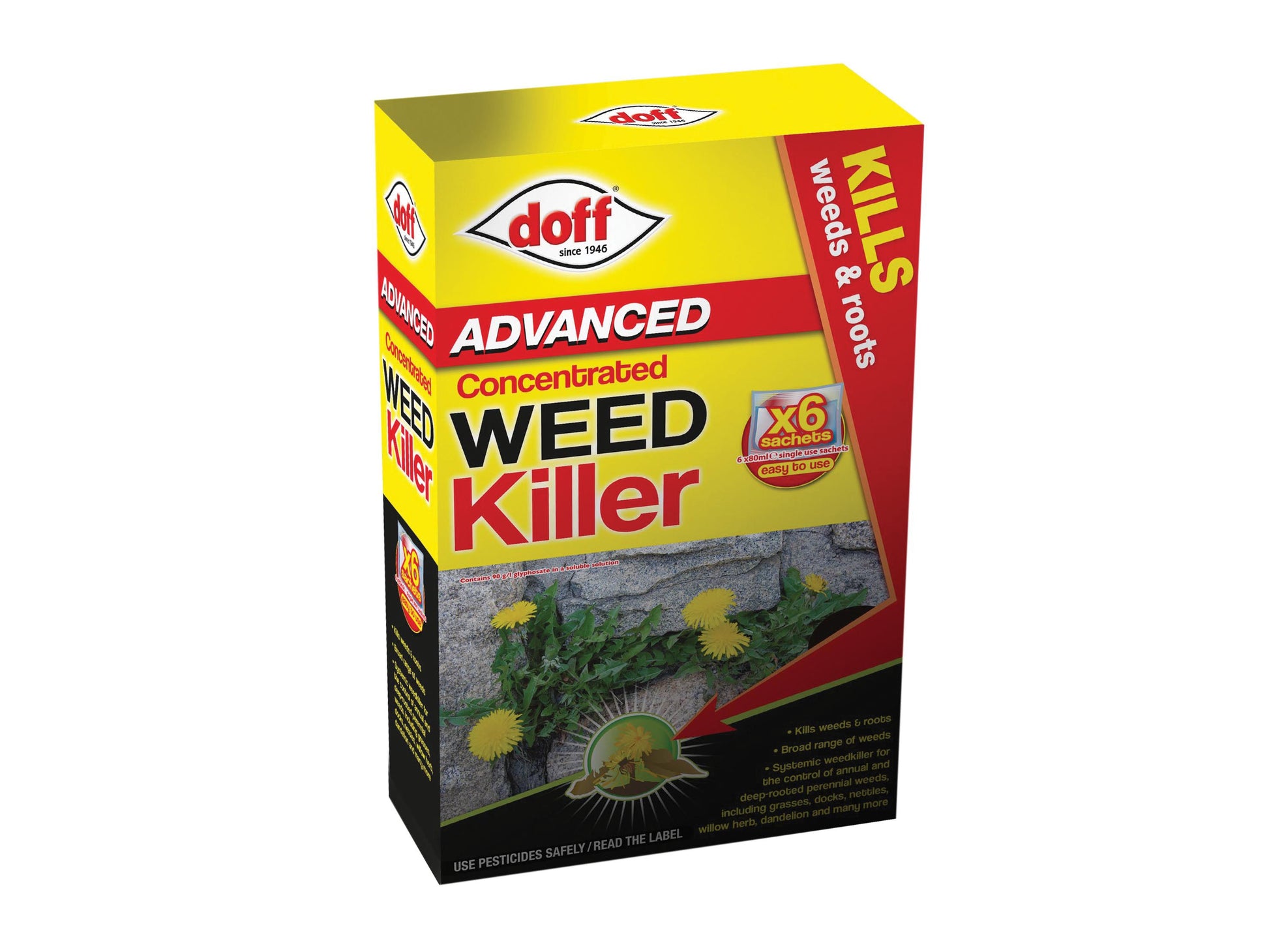 DOFF DOFFY006 ADVANCED CONCENTRATED WEEDKILLER 6 SACHET