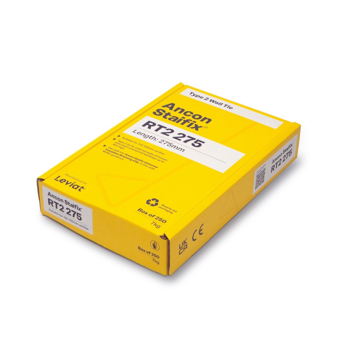 ANCON STAIFIX RT2 GENERAL PURPOSE WALL TIE 275mm (BOX 250) RT2275BOXS