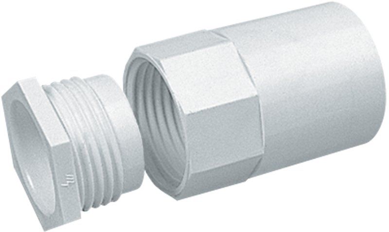 M/TUFFLEX MAB2WH 20mm CONDUIT FEM ADAPT WHITE