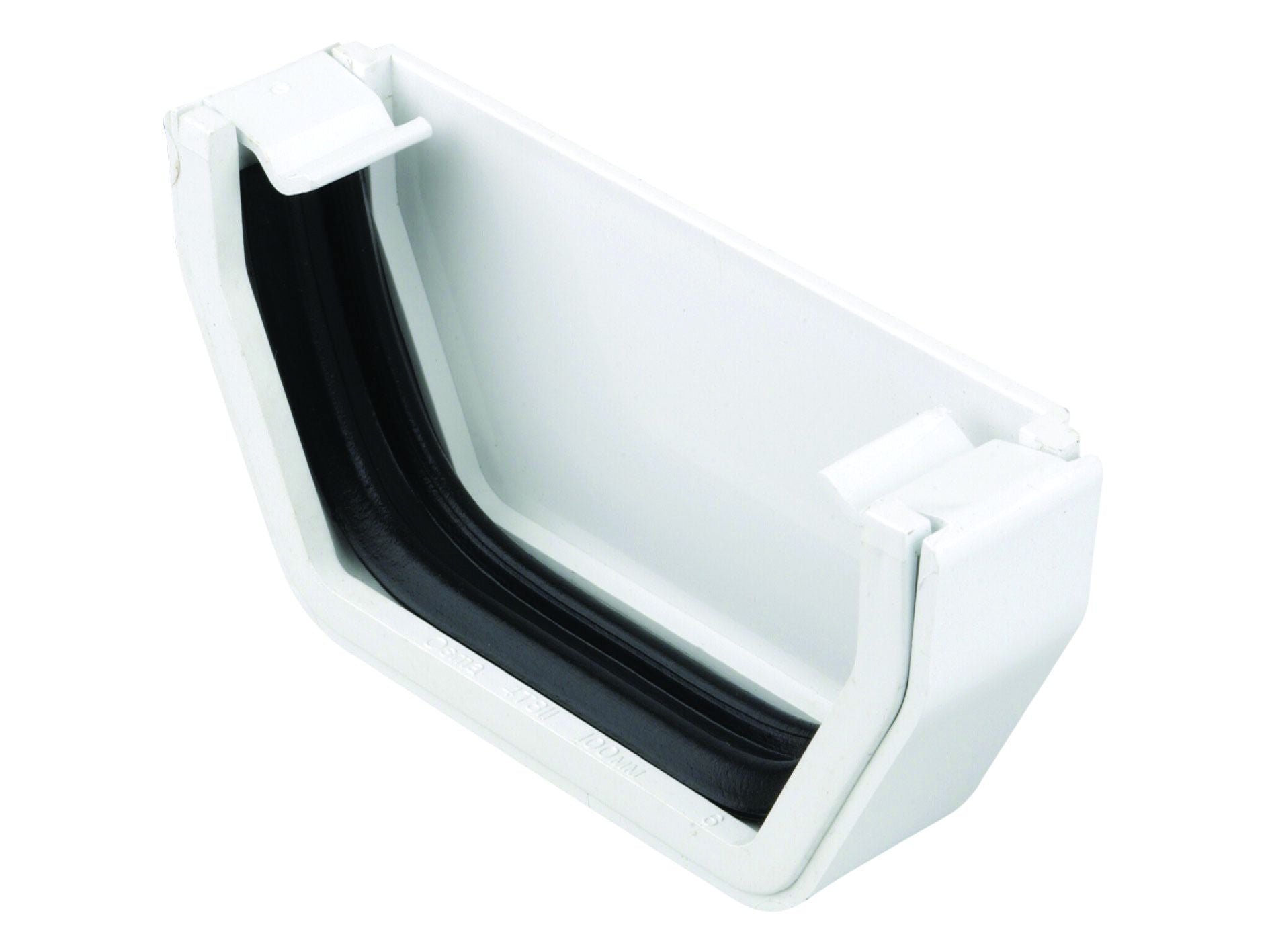 OSMASQUARELINE 4T811 PVCU STOPEND EXTERNAL 100mm 4T811W WHITE