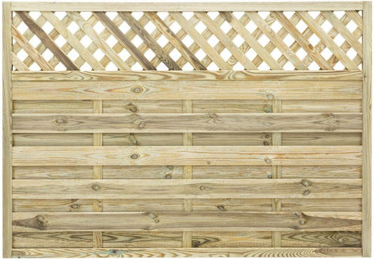 GRANGE ELITEPM15 ELITE ST MALO FENCE PANEL 1.5 x 1.8m GREEN