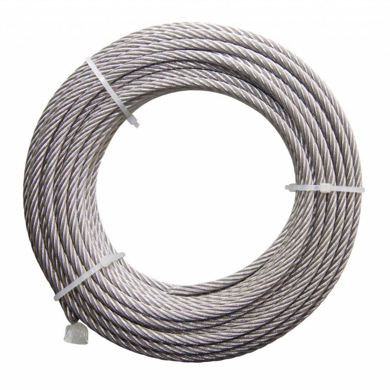 A PERRY NO 838C GALV WIRE ROPE COIL 7 x 7" 6mm x 10m 838C060-010GV
