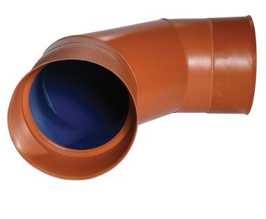 POLYPIPE RIDGISEWER 450mm 90deg BEND RSWB450908