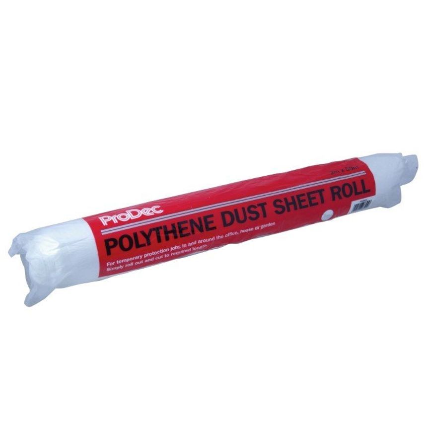 RODO PDPY005 ROLL POLYTHENE DUST SHEET 50 x 2m