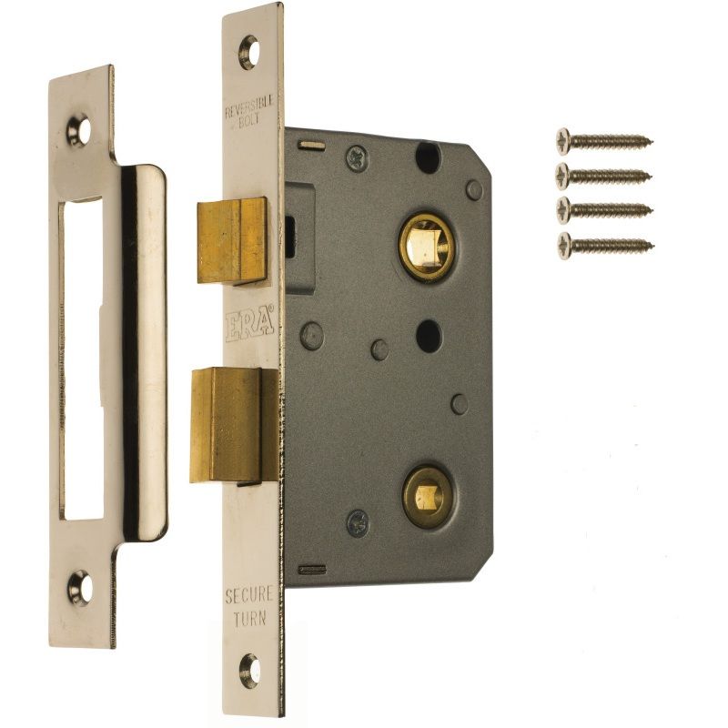 ERA BATHROOM LOCK 75mm CHROME VISI PACK 343-62