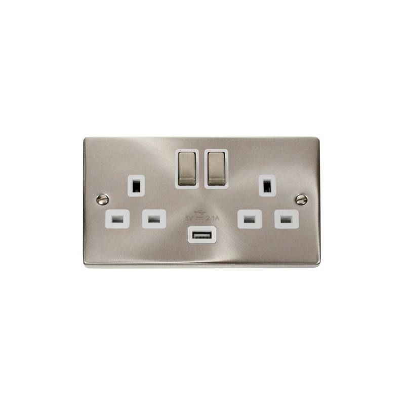 CLICK VPSC570WH 2G 13A S/SOCKET + 1 USB PORT