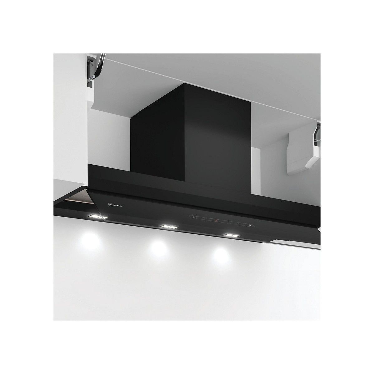 NEFF D95XAM2S0B N70 INTEGRATED DESIGN HOOD BLACK BODY & FOLD OUT GLASS PANEL