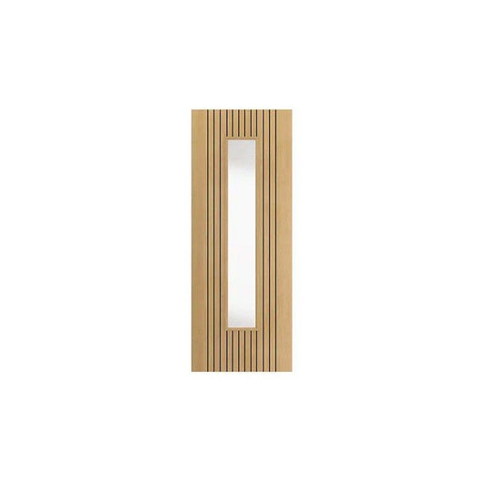 JBK ARIA OAK LAMINATED INTERNAL GLAZED DOOR 1981 x 838 x 35mm OARI29G