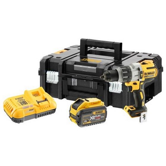 DeWalt 18V Xr Brushless Combi Hammer Drill With 1 x 9.0ah Li-ion Bat | DCD996X1-GB