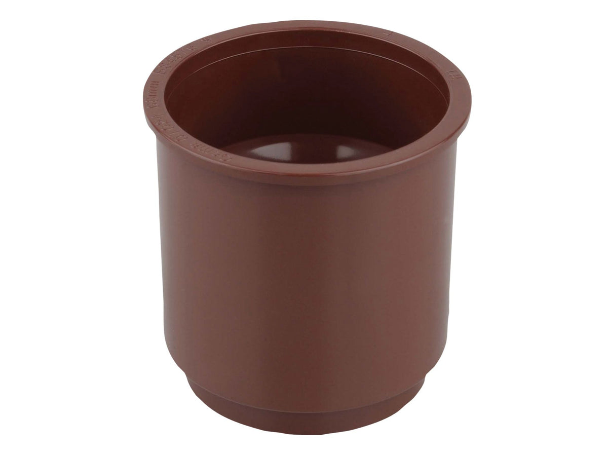 OSMA 0T024 ROUND PVCU PIPE CONNECTOR 68mm 0T024N BROWN