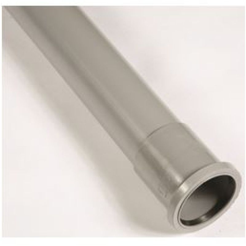 POLYPIPE SOIL PIPE SINGLE SOCKET 82mm x 3m SP330 SP330G GREY