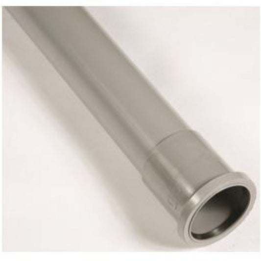 POLYPIPE SOIL PIPE SINGLE SOCKET 82mm x 3m SP330 SP330G GREY
