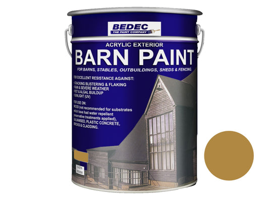 BEDEC SATIN BARN PAINT 20l SOLID PINE BEDE2AV1873/54
