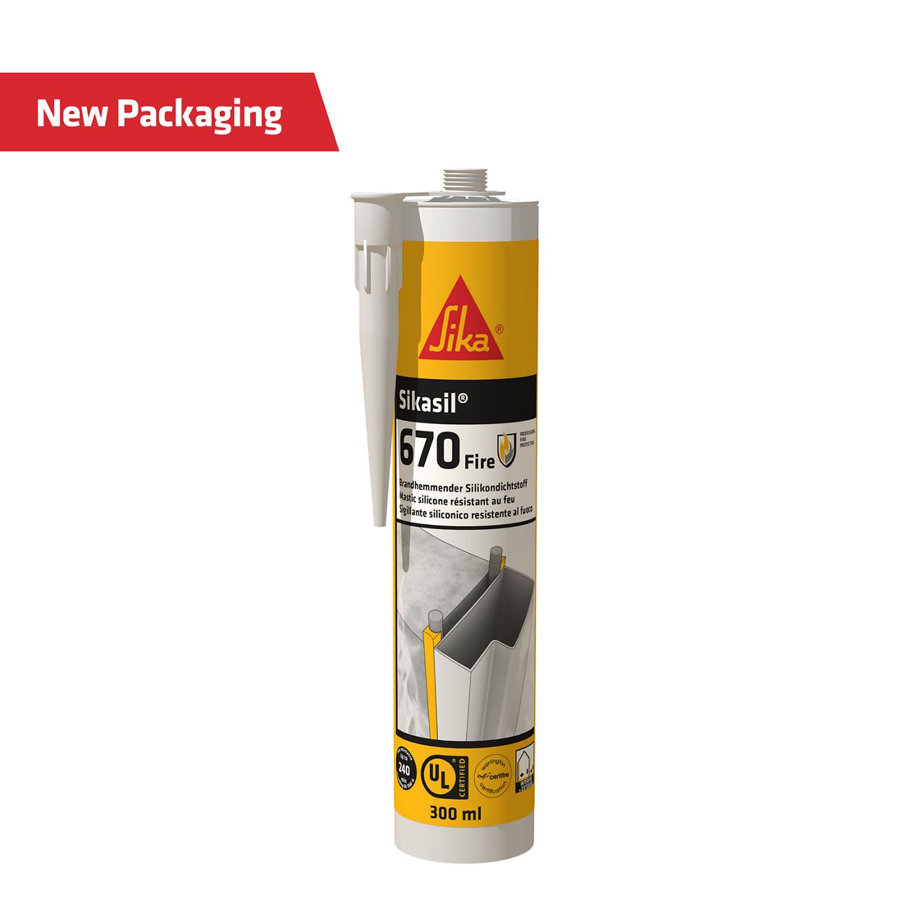 Sika Sikasil 670 Fire Rated Joint Sealant 380ml White