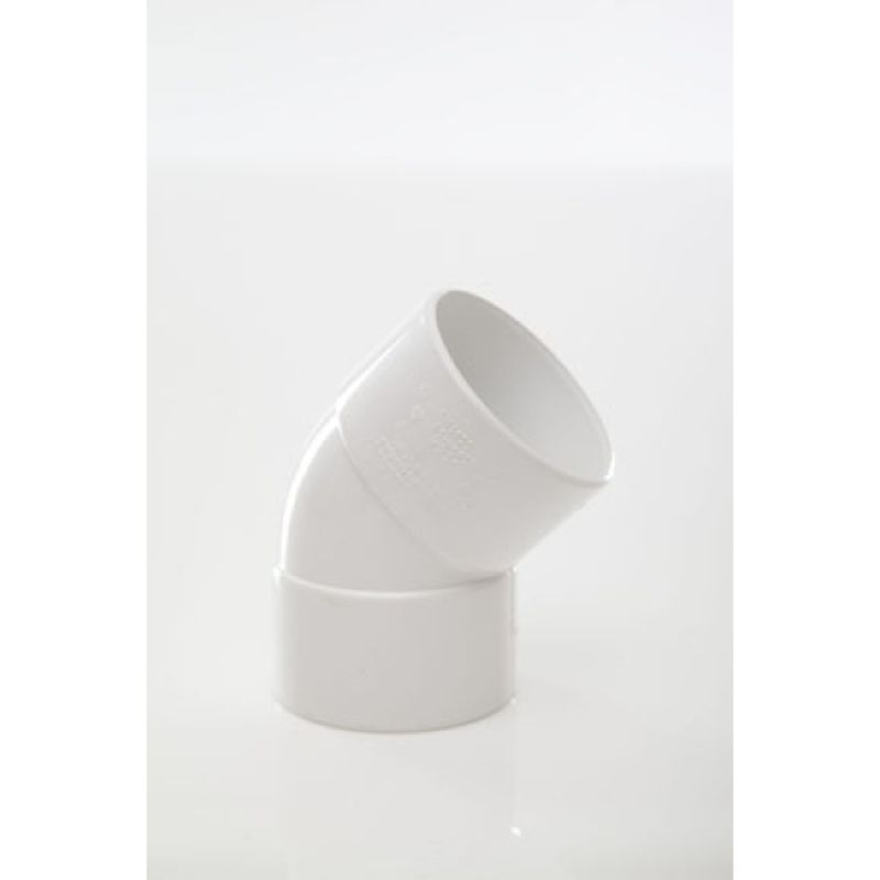 POLYPIPE ABS OBTUSE BEND 50mm x 45deg WS54 WS54G GREY
