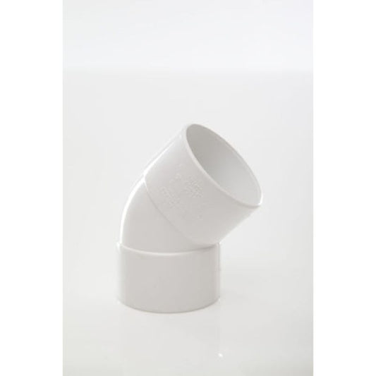 POLYPIPE ABS OBTUSE BEND 50mm x 45deg WS54 WS54G GREY