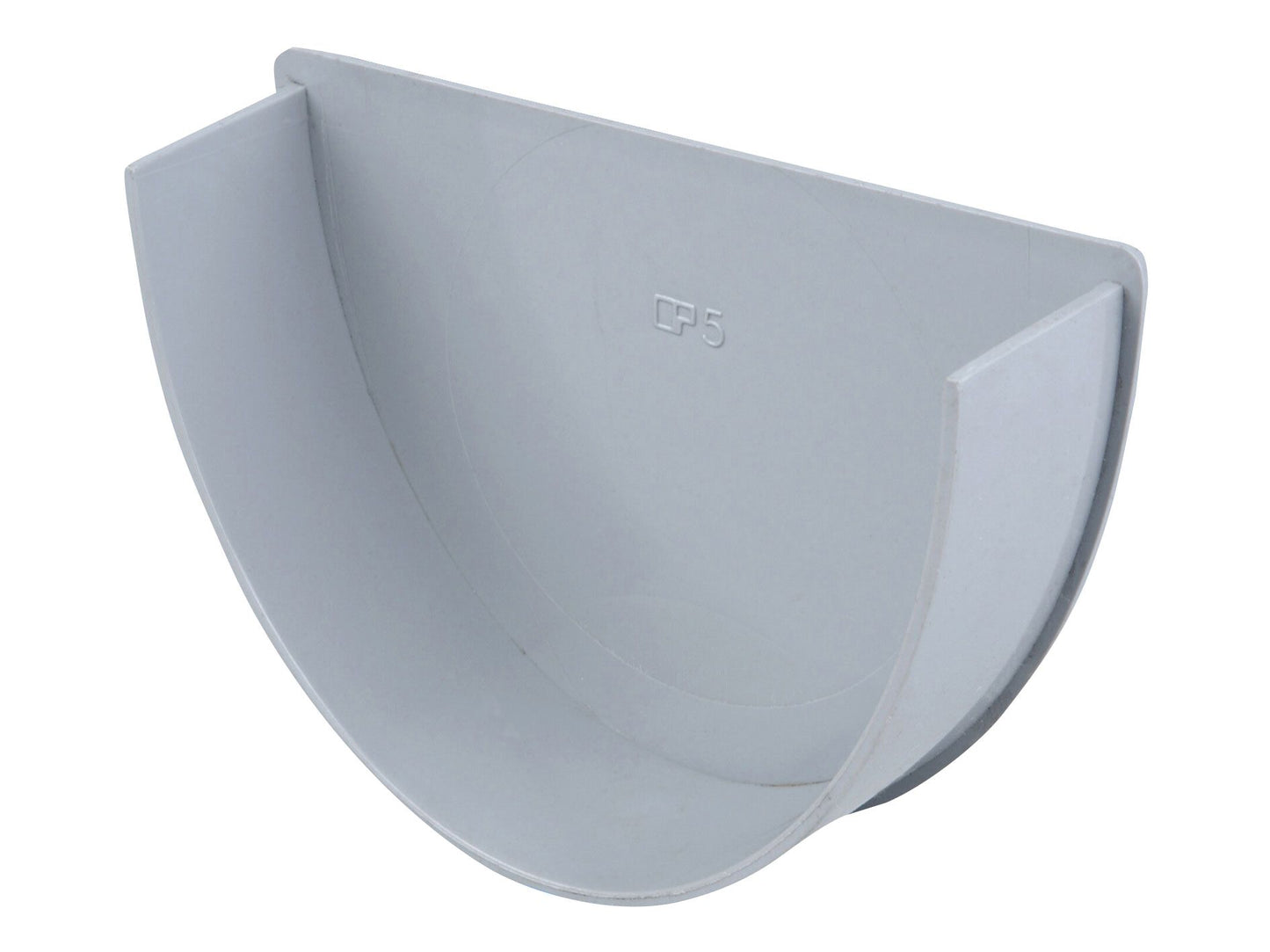 OSMADEEPLINE 9T910 PVCU GUTTER STOPEND INTERNAL 113mm  9T910G GREY