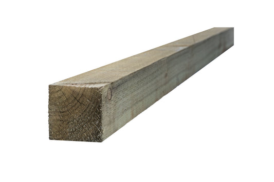 BSW 100 x 100mm x 4.8m SAWN UC4 GREEN TREATED INCISED POST FSC