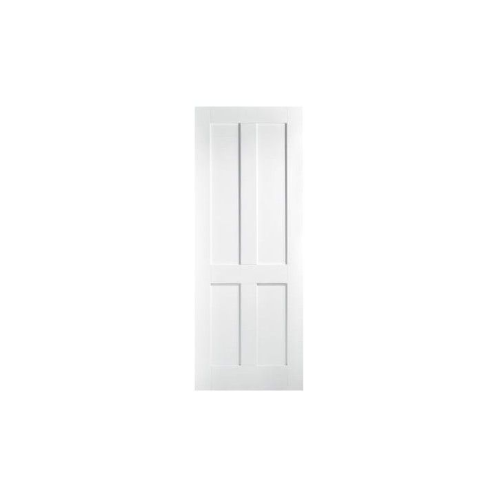 LPD WHITE LONDON 4 PANEL FD30 INTERNAL DOOR 78 x 33" 1981 x 838 x 44mm WFLONFC33