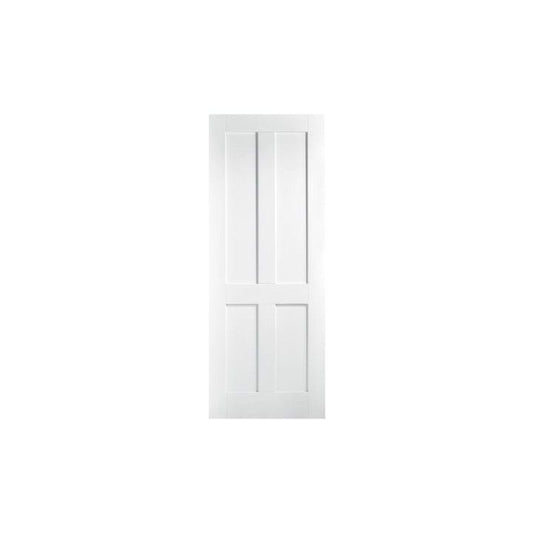 LPD WHITE LONDON 4 PANEL FD30 INTERNAL DOOR 78 x 33" 1981 x 838 x 44mm WFLONFC33