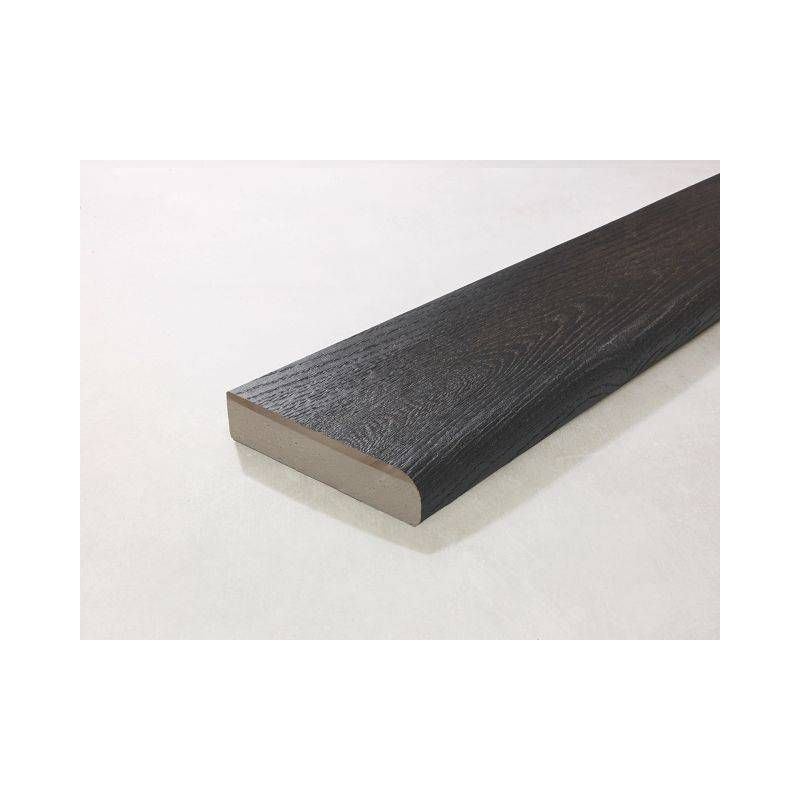 Millboard Bullnose Board 150 x 32 x 3600mm Burnt Cedar / Embered