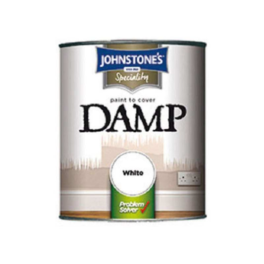 JOHNSTONES DAMP PROOF PAINT WHITE 750ml 307955
