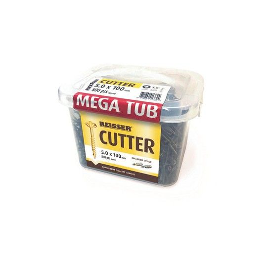 REISSER 800 PIECE 5.0 x 100mm MEGA TUB CUTTER SCREWS 82215100MT