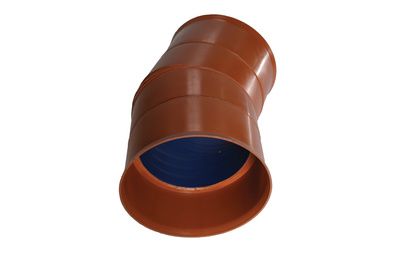 POLYPIPE RIDGISEWER 450mm x 22.5deg RIDGISEWER BEND RSWB45022.58